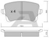 AISIN BPVW-2009 Brake Pad Set, disc brake